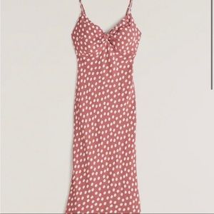 Abercrombie Mint Polka Dot Midi
